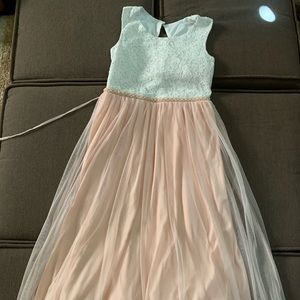 White and pink dress